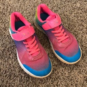 Girls Fila running active shoes multicolored